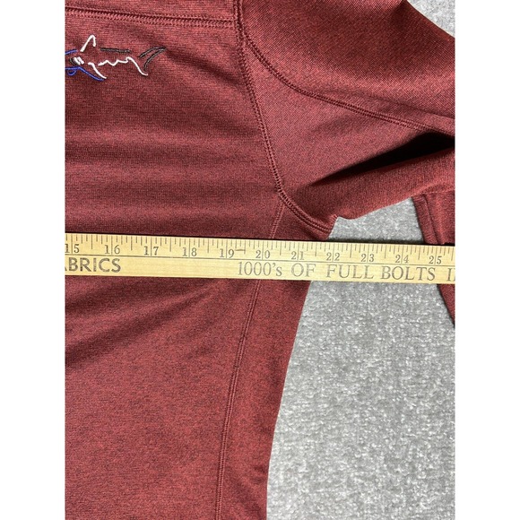 Greg Norman For Tasso Elba Shar 1/4 Zip Pullover Shirt Mens Size Small Red - Picture 6 of 7